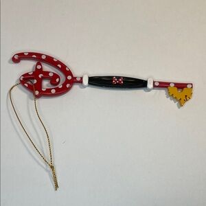 Disney Minnie Key Ornament Red and Black